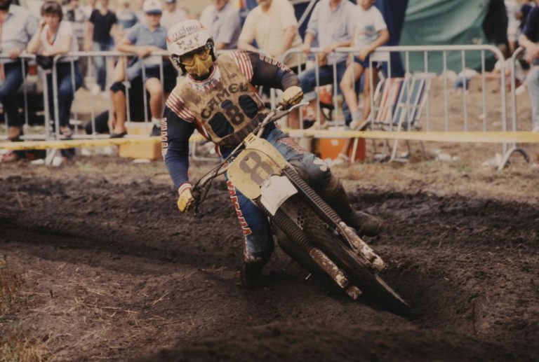Håkan "Carla" Carlqvist wurde 1983 in Sint Anthonis Weltmeister der Klasse 500 ccm - Foto von Dietmar Müller
