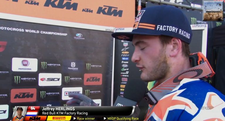 QR-Sieger – MXGP Portugal - Qualifying Race Gewinner Jeffrey Herlings, MAX Nagl auf Platz 15