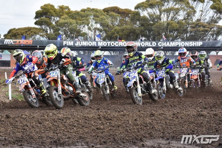 Start der Klasse 65 ccm – Junior Motocross Weltmeister 2018 gekürt