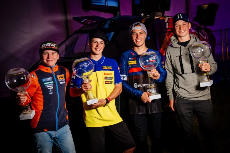 Die neuen Meister 2018 v.l.n.r.: Camden Mc Lellan ( Südafrika / KTM / Kosak Racing Team ) beim ADAC MX Junior Cup 85, Jett