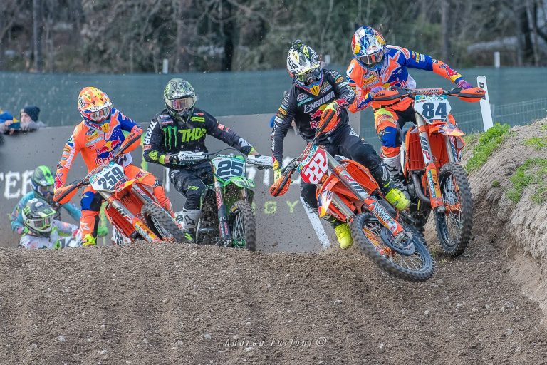 Glenn Coldenhoff/KTM, Clement Desalle/Kawasaki, Tony Cairoli/KTM und Jeffrey Herlings/KTM im Trentino 2018
