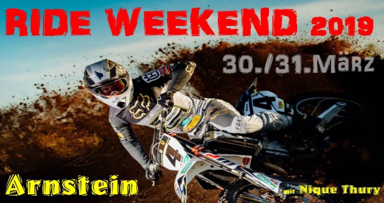 RIDE WEEKEND mit Nique Thury beim MSC Arnstein am 30./31. März