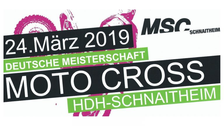Motocross beim MSC Schnaitheim – 46. Int. Schnaitheimer ADAC Moto Cross 2019