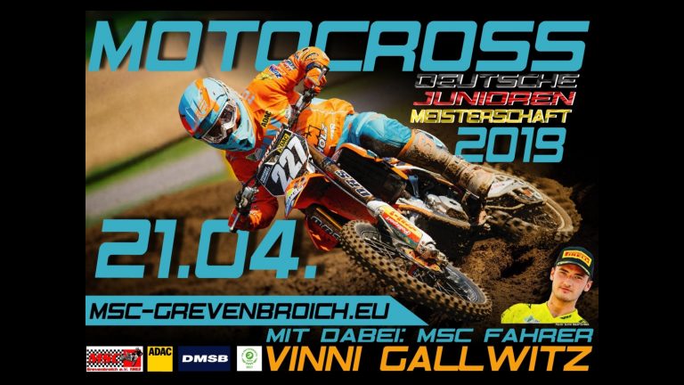 Veranstaltungsplakat – Junioren-Meisterschaft 250 Runde 1 in Grevenbroich