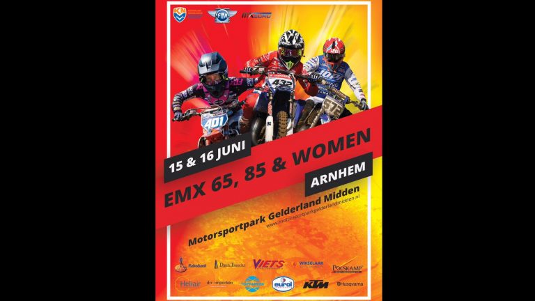 Plakat der Veranstaltung – Runde 5 der EMX65 und EMX85 in den Niederlanden