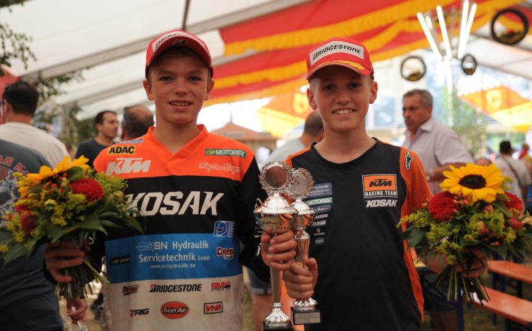 Valentin Kees und Sebastian Meckl – DM 85 ccm in Aichwald – Platz eins und drei gehen an Kees und Meckl