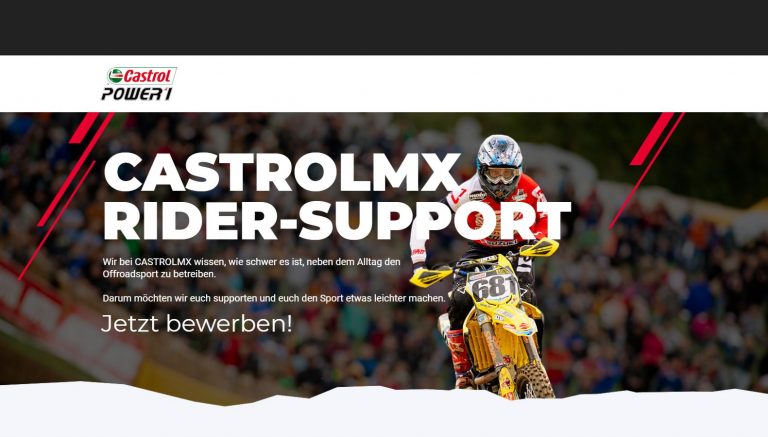 Jetzt für den CASTROLMX RIDER-SUPPORT bewerben!
