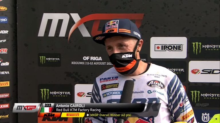 Tony Cairoli mit dem 90 GP-Sieg seiner Karriere – Die Höhepunkte der MX2 und MXGP von Riga 2020 im Video