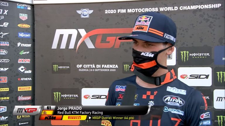 Jorge Prado – Die Höhepunkte der MX2 und MXGP von Città di Faenza 2020 im Video