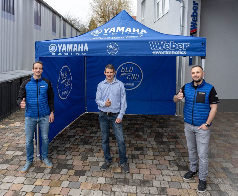 Weber Yamaha Zelt – Pro Nachwuchs – Yamaha und Weber-Werke kooperieren bei Motocross-Jugendförderung