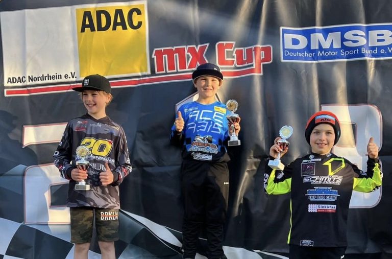 65ccm Podium in Langgöns – Luca Nierychlo dominiert beim Ostermotocross im mittelhessischen Langgöns