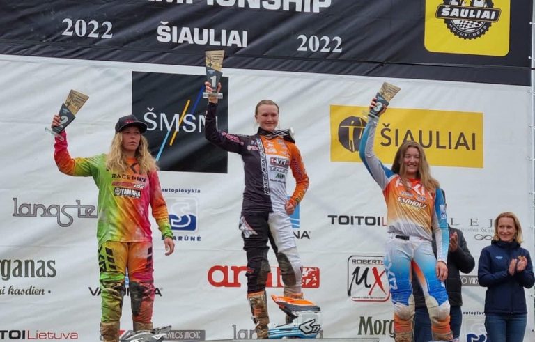 Podium EMX Women – Alexandra Massury - Doppelpodium bei der EMX Women in Litauen