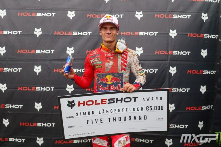 Simon Längenfelder gewinnt die Holeshot-Wertung in der MX2 2023