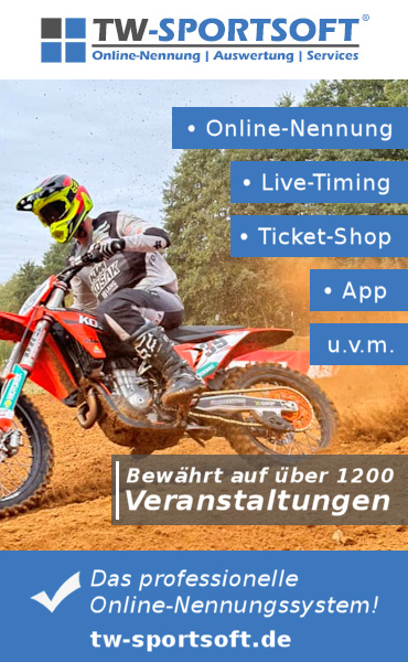 TW-SPORTSOFT: Professionelles Online-Nennungssystem. Ticket-Shop, Live-Timing, App, Meisterschaftsauswertung, Serien-Cockpit, Ergebnis-Server und vieles mehr. In allen Disziplinen im Einsatz vom Kart-Slalom bis zum ADAC 24h Rennen!
