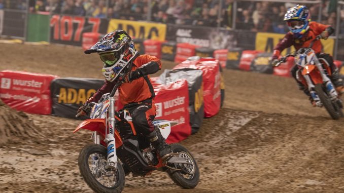 Sam Petreski (#3) vom MSC Wieslauftal ADAC Supercross Stuttgart