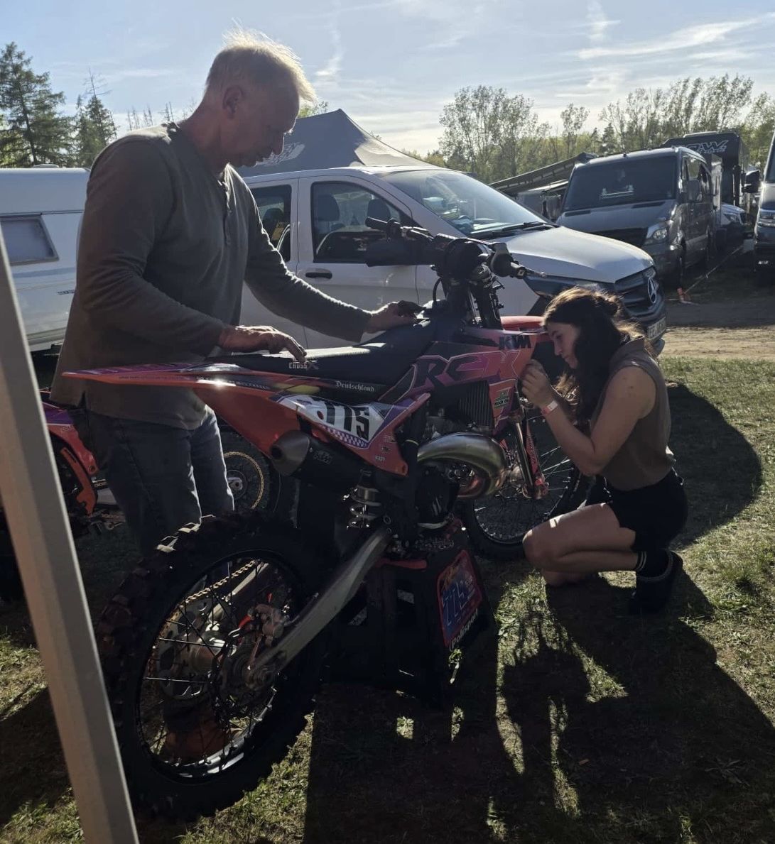 Alex Massury auf Zweitakt-KTM
