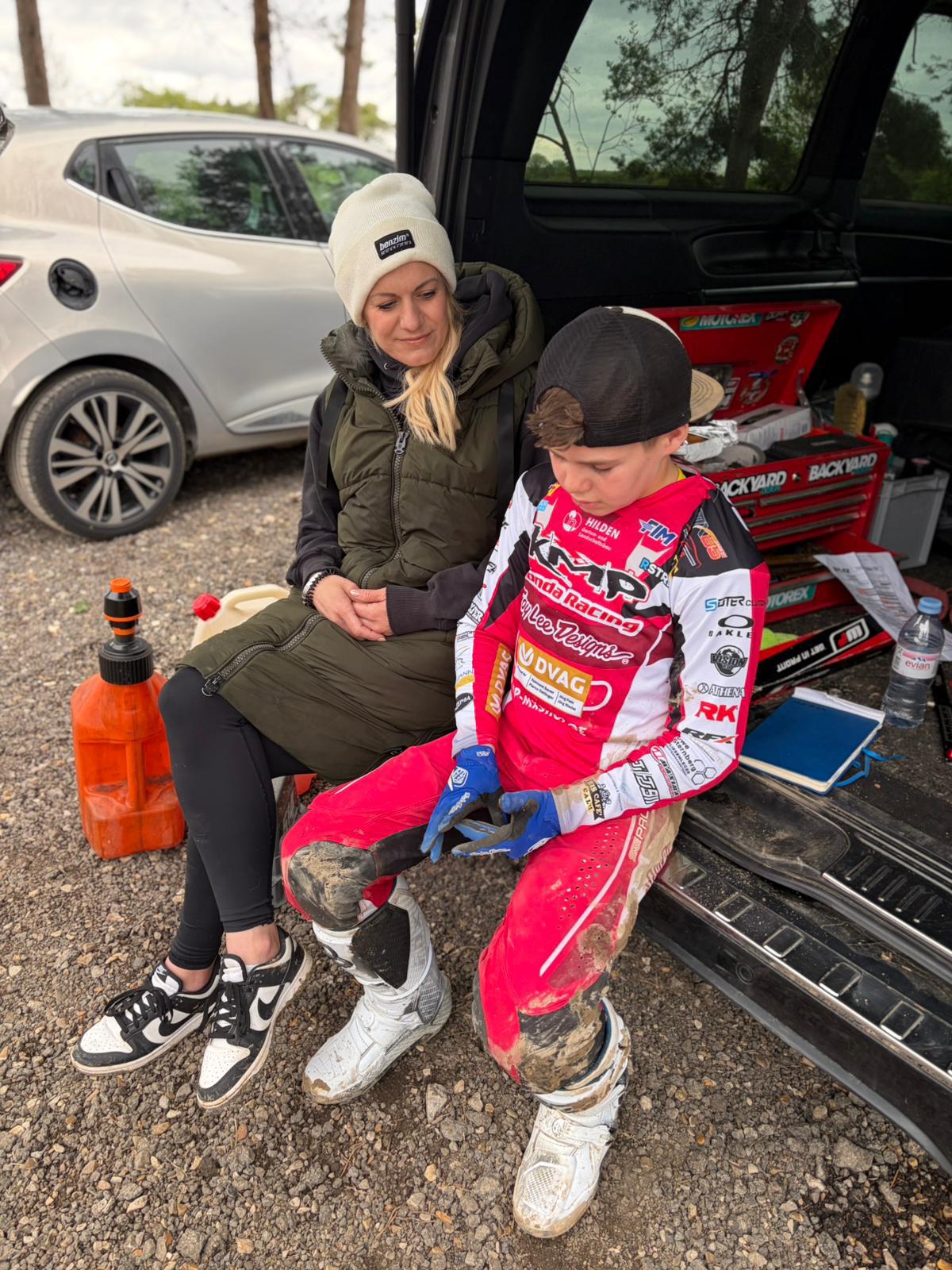 Nick de Jong und Mama Natalie