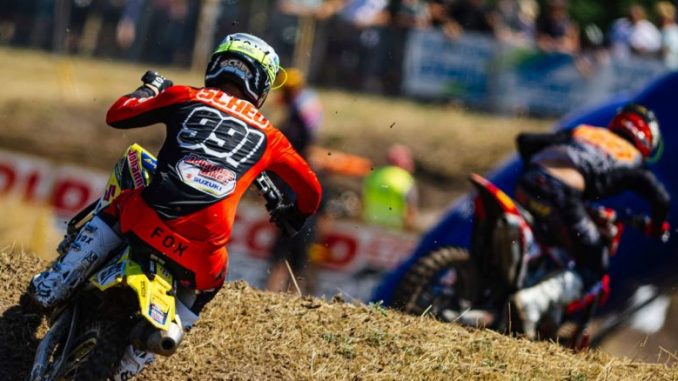 Mark Scheu liebt den Hartboden Johannes Bikes Suzuki in Gaildorf