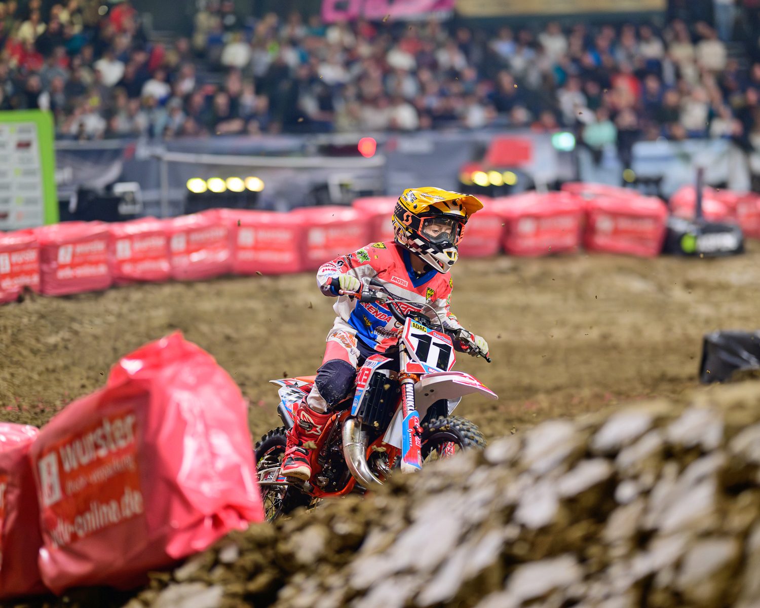Fritz Siegle nimmt in diesem Jahr zum fünften Mal am ADAC Supercross Stuttgart teil.