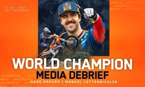 Hard-Enduro-Weltmeister Lettenbichler stellt sich den Medien