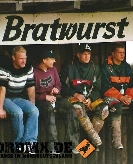 Michael Meyer-Wenk mit Freunden bei den MX Legends in Mölln 2001